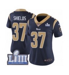 Women's Nike Los Angeles Rams #37 Sam Shields Navy Blue Team Color Vapor Untouchable Limited Player Super Bowl LIII Bound NFL Jersey