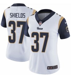 Women's Nike Los Angeles Rams #37 Sam Shields White Vapor Untouchable Elite Player NFL Jersey