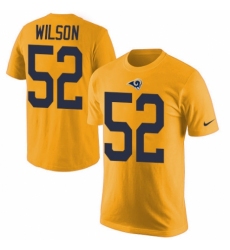 Men's Nike Los Angeles Rams #52 Ramik Wilson Gold Rush Pride Name & Number T-Shirt