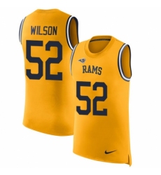 Men's Nike Los Angeles Rams #52 Ramik Wilson Limited Gold Rush Player Name & Number Tank Top NFL Jersey