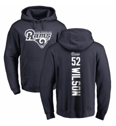 NFL Nike Los Angeles Rams #52 Ramik Wilson Navy Blue Backer Pullover Hoodie