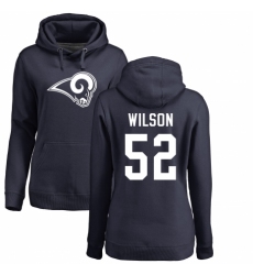 NFL Women's Nike Los Angeles Rams #52 Ramik Wilson Ash One Color Pullover Hoodie