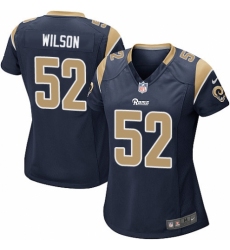 Women's Nike Los Angeles Rams #52 Ramik Wilson Game Navy Blue Team Color NFL Jersey