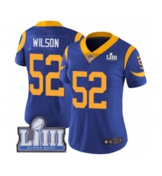 Women's Nike Los Angeles Rams #52 Ramik Wilson Royal Blue Alternate Vapor Untouchable Limited Player Super Bowl LIII Bound NFL Jersey