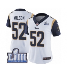 Women's Nike Los Angeles Rams #52 Ramik Wilson White Vapor Untouchable Limited Player Super Bowl LIII Bound NFL Jersey