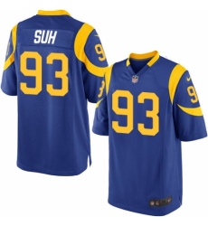 Men's Nike Los Angeles Rams #93 Ndamukong Suh Game Royal Blue Alternate NFL Jersey