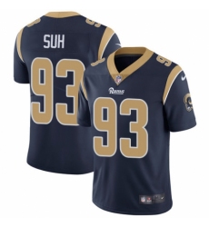 Men's Nike Los Angeles Rams #93 Ndamukong Suh Navy Blue Team Color Vapor Untouchable Limited Player NFL Jersey