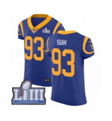 Men's Nike Los Angeles Rams #93 Ndamukong Suh Royal Blue Alternate Vapor Untouchable Elite Player Super Bowl LIII Bound NFL Jersey