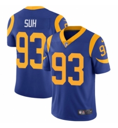 Men's Nike Los Angeles Rams #93 Ndamukong Suh Royal Blue Alternate Vapor Untouchable Limited Player NFL Jersey