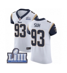 Men's Nike Los Angeles Rams #93 Ndamukong Suh White Vapor Untouchable Elite Player Super Bowl LIII Bound NFL Jersey