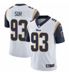 Youth Nike Los Angeles Rams #93 Ndamukong Suh White Vapor Untouchable Limited Player NFL Jersey