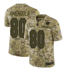 Youth Nike Miami Dolphins #80 Danny Amendola Limited Camo 2018 Salute to Service NFL Jersey
