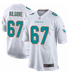 Men's Nike Miami Dolphins #67 Daniel Kilgore Game White NFL Jersey