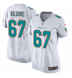 Women's Nike Miami Dolphins #67 Daniel Kilgore Game White NFL Jersey