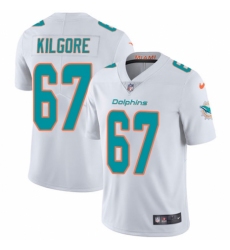 Youth Nike Miami Dolphins #67 Daniel Kilgore White Vapor Untouchable Elite Player NFL Jersey