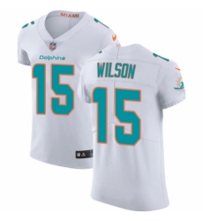 Men's Nike Miami Dolphins #15 Albert Wilson White Vapor Untouchable Elite Player NFL Jersey
