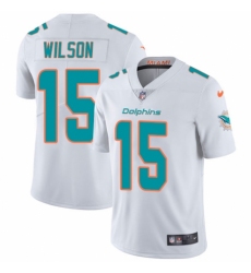Men's Nike Miami Dolphins #15 Albert Wilson White Vapor Untouchable Limited Player NFL Jersey