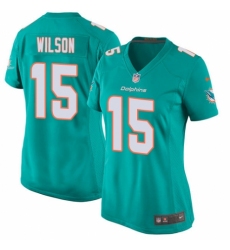 Women's Nike Miami Dolphins #15 Albert Wilson Game Aqua Green Team Color NFL Jersey