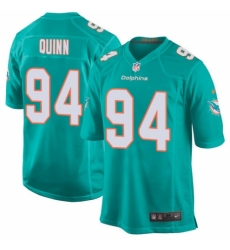 Men's Nike Miami Dolphins #94 Robert Quinn Game Aqua Green Team Color NFL Jersey