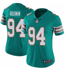 Women's Nike Miami Dolphins #94 Robert Quinn Aqua Green Alternate Vapor Untouchable Limited Player NFL Jersey