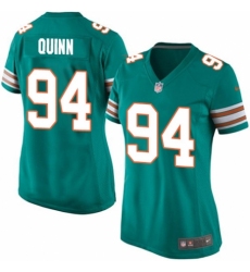 Women's Nike Miami Dolphins #94 Robert Quinn Game Aqua Green Alternate NFL Jersey
