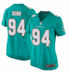 Women's Nike Miami Dolphins #94 Robert Quinn Game Aqua Green Team Color NFL Jersey