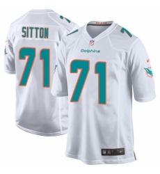 Men's Nike Miami Dolphins #71 Josh Sitton Game White NFL Jersey