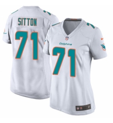 Women's Nike Miami Dolphins #71 Josh Sitton Game White NFL Jersey
