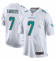Men's Nike Miami Dolphins #7 Jason Sanders Game White NFL Jersey