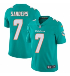 Youth Nike Miami Dolphins #7 Jason Sanders Aqua Green Team Color Vapor Untouchable Elite Player NFL Jersey