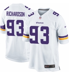 Men's Nike Minnesota Vikings #93 Sheldon Richardson Game White NFL Jersey
