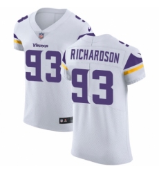 Men's Nike Minnesota Vikings #93 Sheldon Richardson White Vapor Untouchable Elite Player NFL Jersey