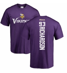 NFL Nike Minnesota Vikings #93 Sheldon Richardson Purple Backer T-Shirt