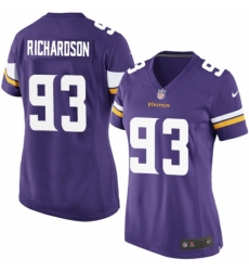 Women's Nike Minnesota Vikings #93 Sheldon Richardson Game Purple Team Color NFL Jersey