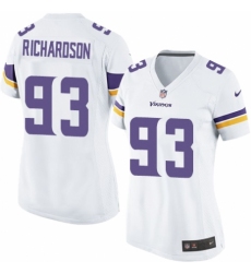 Women's Nike Minnesota Vikings #93 Sheldon Richardson Game White NFL Jersey