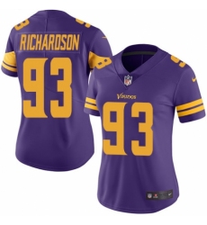 Women's Nike Minnesota Vikings #93 Sheldon Richardson Limited Purple Rush Vapor Untouchable NFL Jersey