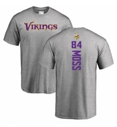 NFL Nike Minnesota Vikings #84 Randy Moss Ash Backer T-Shirt