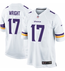 Men's Nike Minnesota Vikings #17 Kendall Wright Game White NFL Jersey