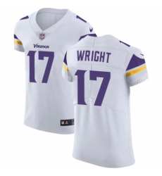 Men's Nike Minnesota Vikings #17 Kendall Wright White Vapor Untouchable Elite Player NFL Jersey