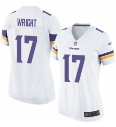 Women's Nike Minnesota Vikings #17 Kendall Wright Game White NFL Jersey