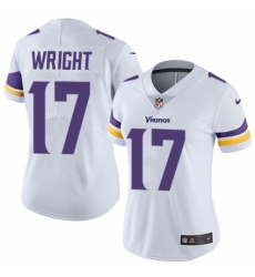 Women's Nike Minnesota Vikings #17 Kendall Wright White Vapor Untouchable Limited Player NFL Jersey