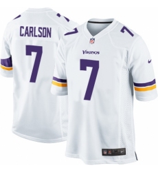 Men's Nike Minnesota Vikings #7 Daniel Carlson Game White NFL Jersey