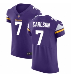 Men's Nike Minnesota Vikings #7 Daniel Carlson Purple Team Color Vapor Untouchable Elite Player NFL Jersey