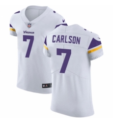 Men's Nike Minnesota Vikings #7 Daniel Carlson White Vapor Untouchable Elite Player NFL Jersey