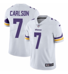 Men's Nike Minnesota Vikings #7 Daniel Carlson White Vapor Untouchable Limited Player NFL Jersey
