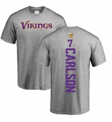 NFL Nike Minnesota Vikings #7 Daniel Carlson Ash Backer T-Shirt