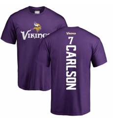 NFL Nike Minnesota Vikings #7 Daniel Carlson Purple Backer T-Shirt