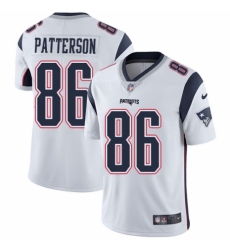 Men's Nike New England Patriots #86 Cordarrelle Patterson White Vapor Untouchable Limited Player NFL Jersey