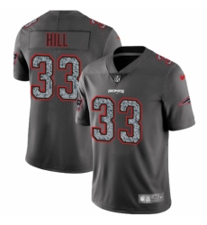 Youth Nike New England Patriots #33 Jeremy Hill Gray Static Untouchable Limited NFL Jersey