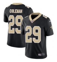 Men's Nike New Orleans Saints #29 Kurt Coleman Black Team Color Vapor Untouchable Limited Player NFL Jersey